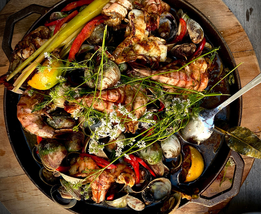 King Prawns & Clams