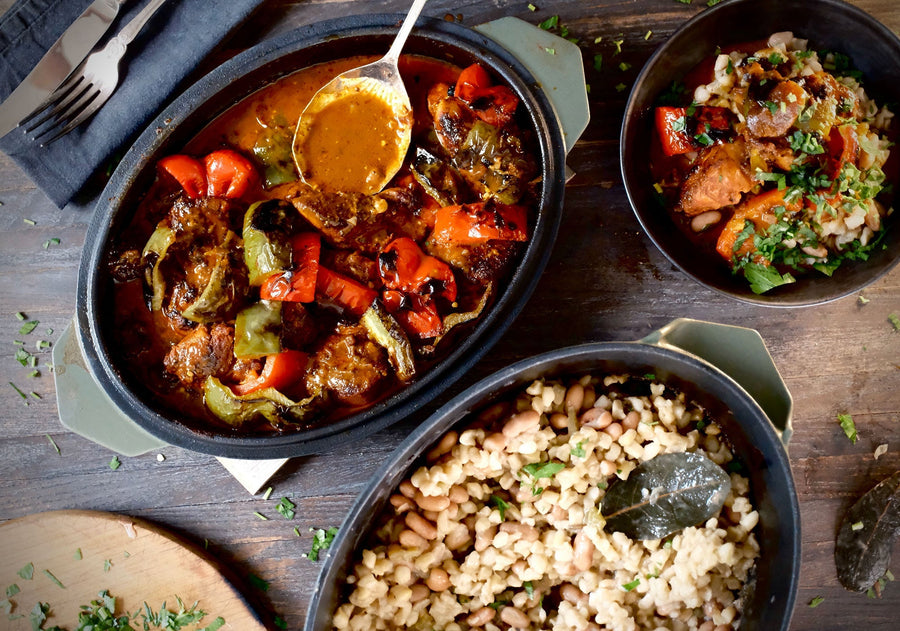 Nelson Mandela Umngsqusho with Chicken Curry