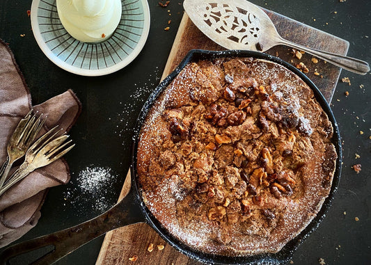 SUPREMELY GOOD COFFEE WALNUT AND HALVA CAKE