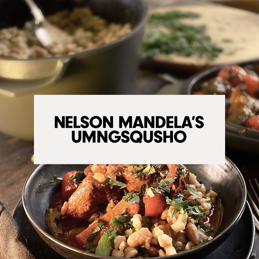 Nelson Mandela's Heirloom Recipe "Umngsqusho & Chicken Curry"