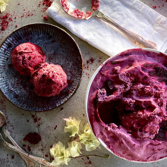 PLUM, GIN & BROWN SUGAR GELATO