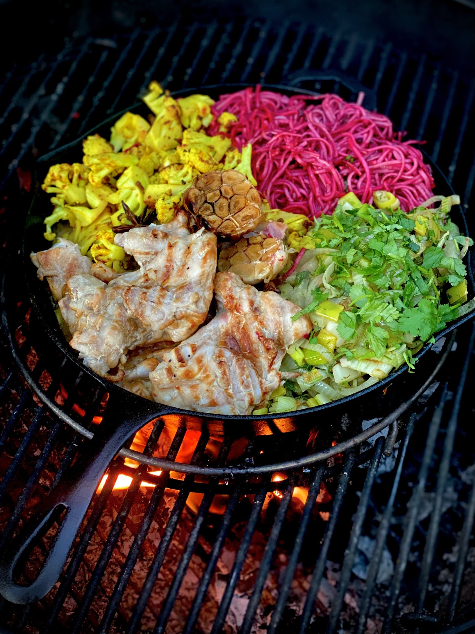 BUTTERY BEETROOT NOODLES with MITCHELLS BONE BROTH