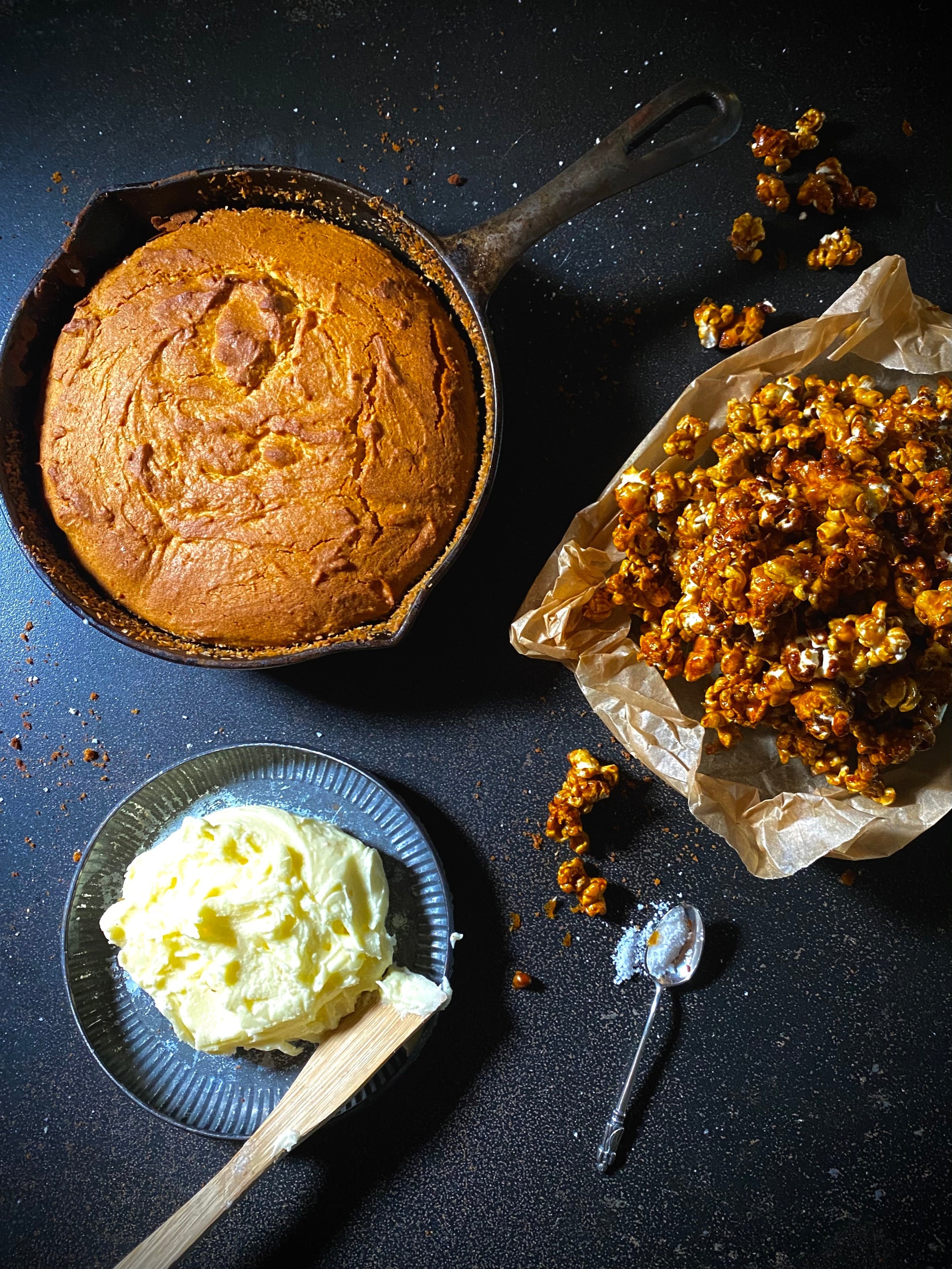 Lil’ Legacy Salted Caramel Popcorn and Orange Cake