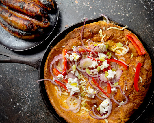 DUTCH BABY WITH SAUSAGES