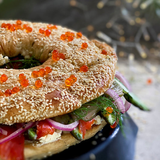 SMOKED SALMON "BIG IS BETTER" BAGEL