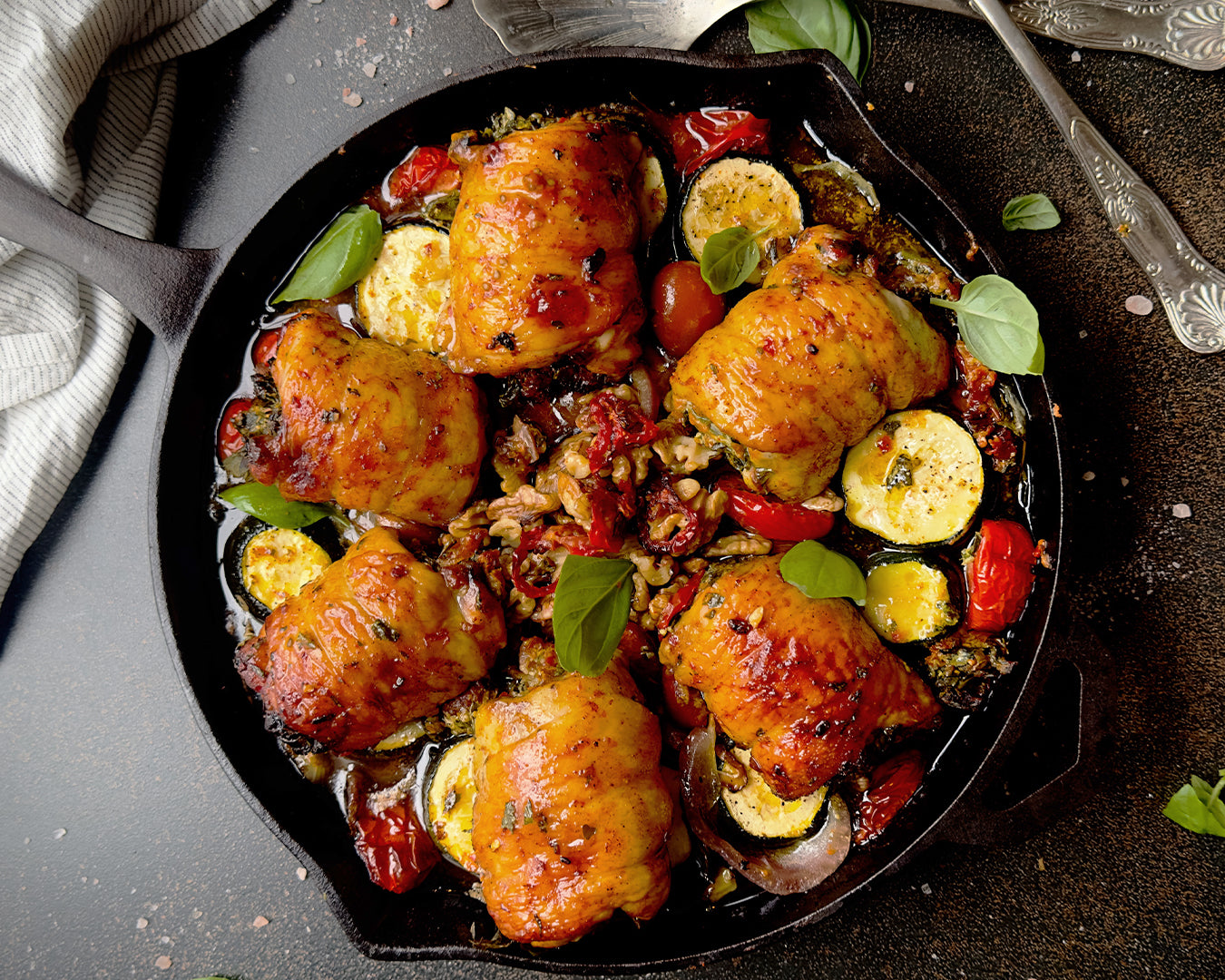 STUFFED CHICKEN WITH RATATOUILLE