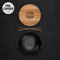 Load image into Gallery viewer, The Takumi Wok Set by Ironclad Co. Handcrafted 31cm Cast Iron Wok
