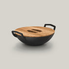 31cm Handcrafted Cast Iron Takumi Wok Set