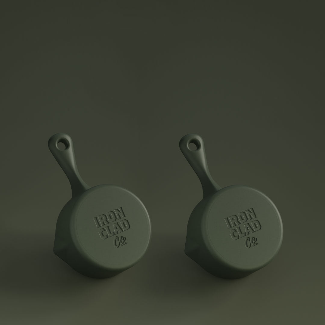 10cm Enamel Ironclad Junior Twin Set