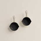 Ironclad Junior | 10cm Satin Enamel Cast Iron Twin Set | Salt Stone