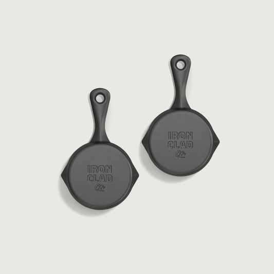 10cm Satin Enamel Ironclad Junior Twin Set