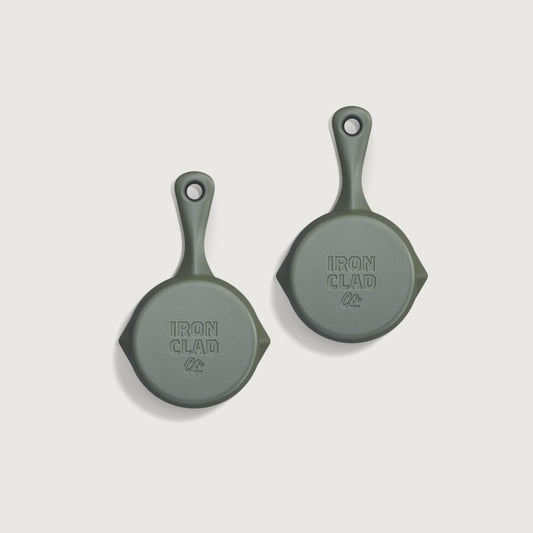 10cm Satin Enamel Ironclad Junior Twin Set