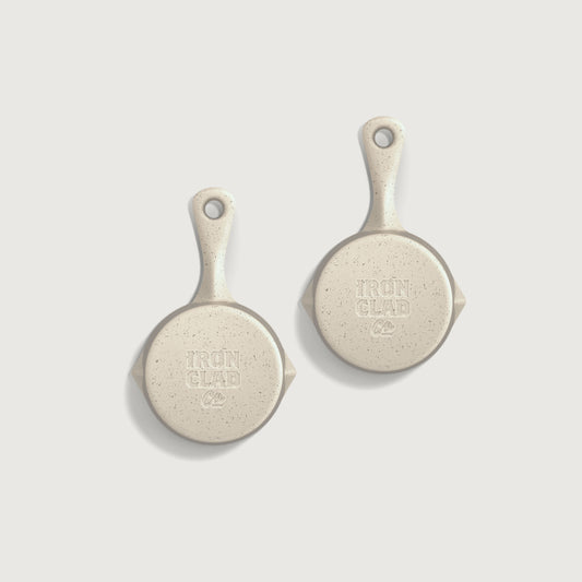 10cm Satin Enamel Ironclad Junior Twin Set