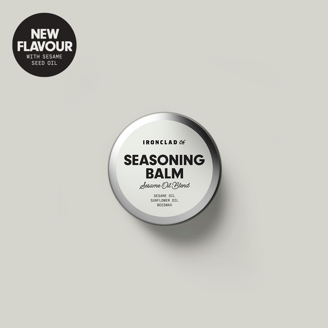 The Sesame Oil Seasoning Balm by Ironclad Co. Nourishing Cast Iron Treatment