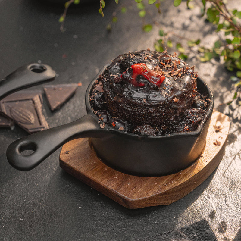 Ironclad Junior | 10cm Satin Enamel Cast Iron Twin Set | Antique Black
