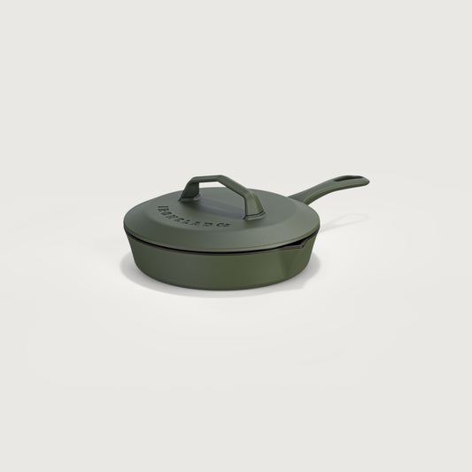 20cm Satin Enamel Lil Legacy Pan & Lid by Ironclad Co.