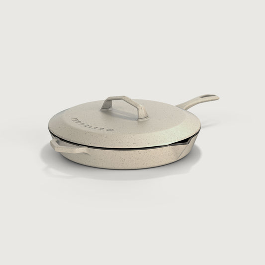 28cm Satin Enamel Legacy Pan & Lid by Ironclad Co.