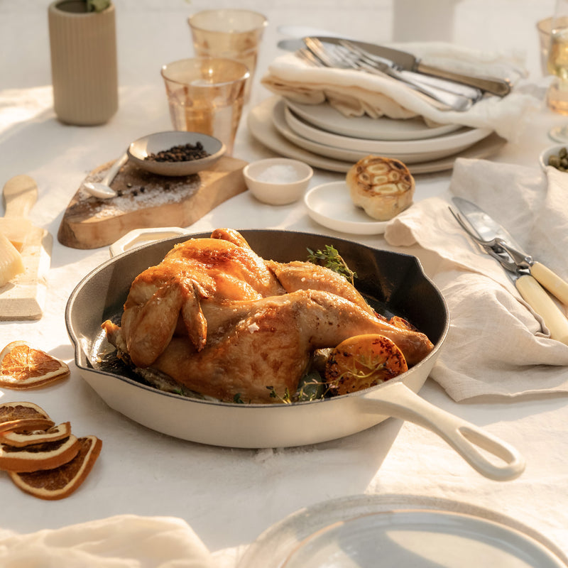 Legacy Pan | 28cm Satin Enamel Cast Iron | Salt Stone