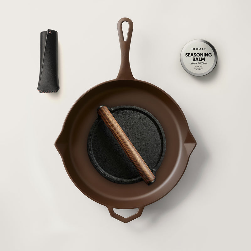 Father's Day 28cm Pure Iron Legacy Starter Kit & Burger Press