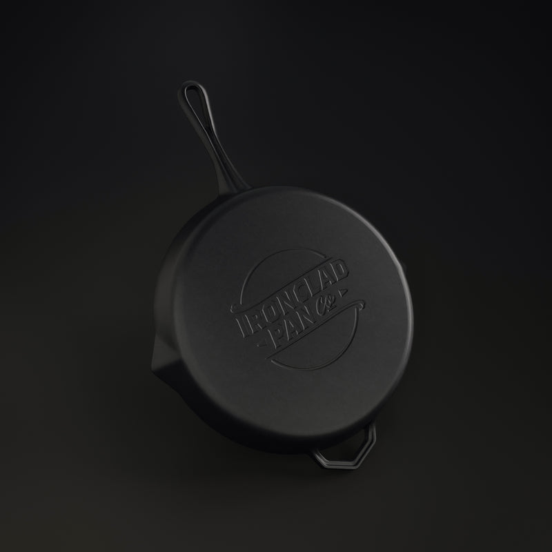 28cm Antique Black Satin Enamel Legacy Pan