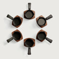 Load image into Gallery viewer, Father's Day Junior Four Set. Handcrafted 10cm Cast Iron Pans, Boards, Snugs
