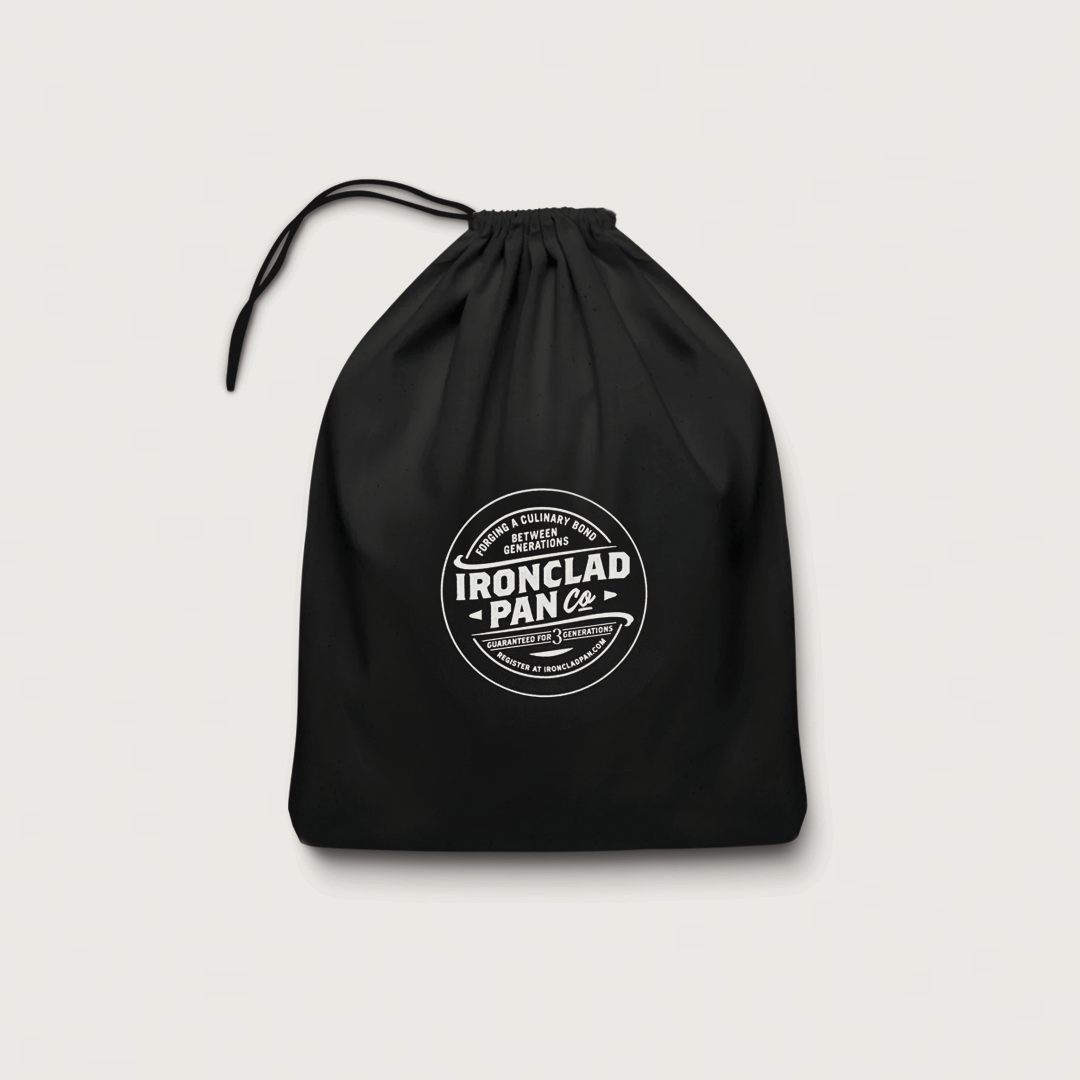 Extra Cotton Storage Bag by Ironclad Co. Handcrafted Cast Iron Carry Bags