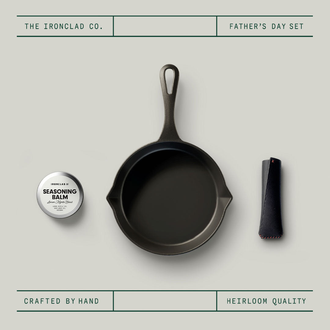 Father's Day Lil Legacy Set by Ironclad Co. 20cm Lil Legacy Pan, Balm & Pan Snug