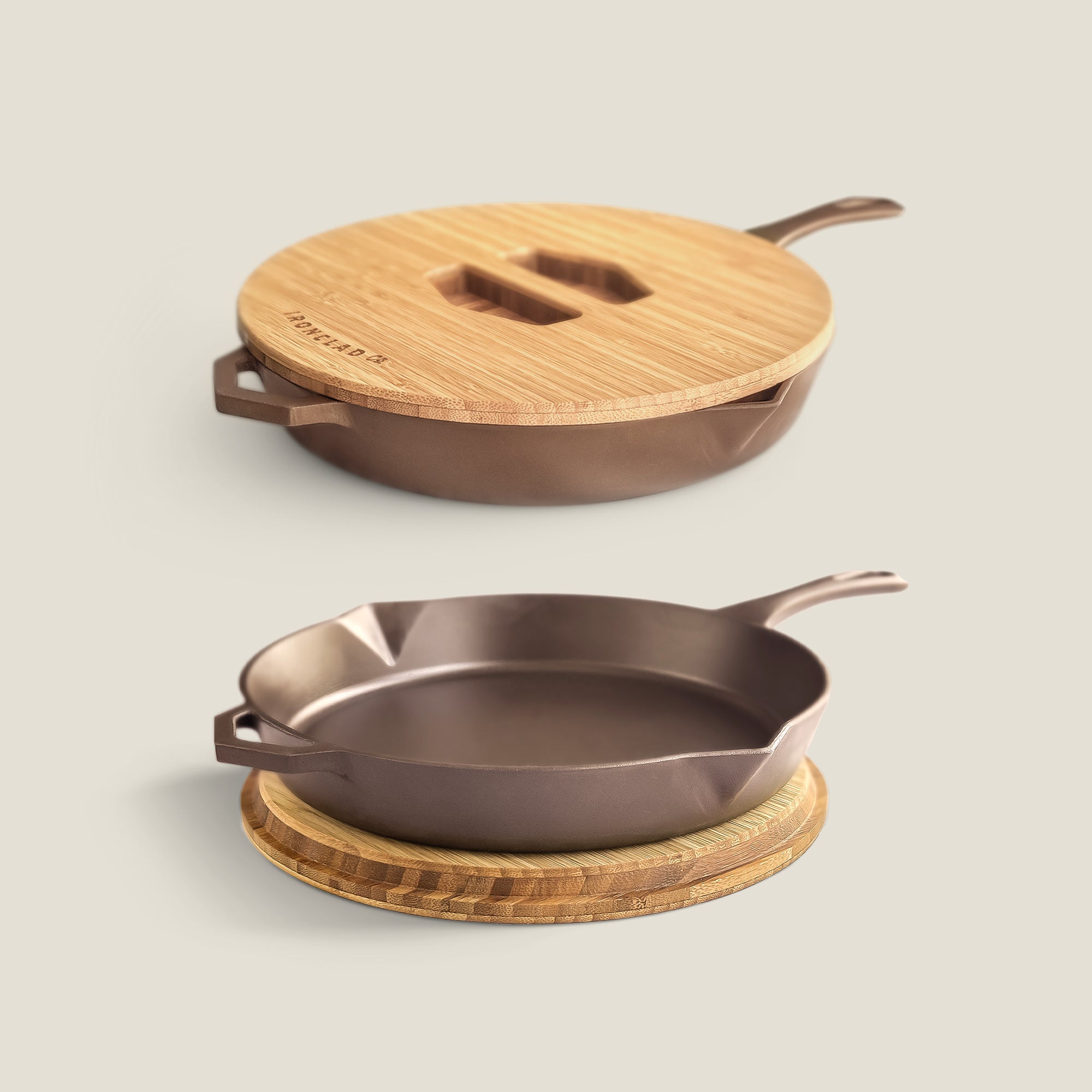 Carbonised Bamboo Serving Lid