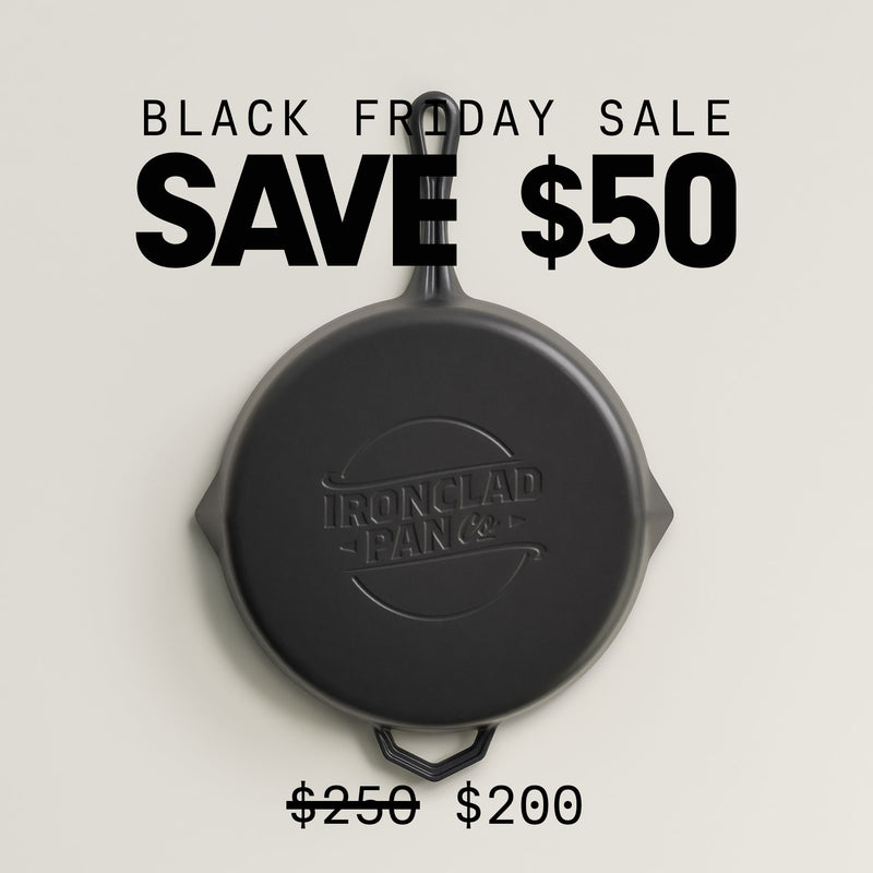 28cm Antique Black Satin Enamel Legacy Pan