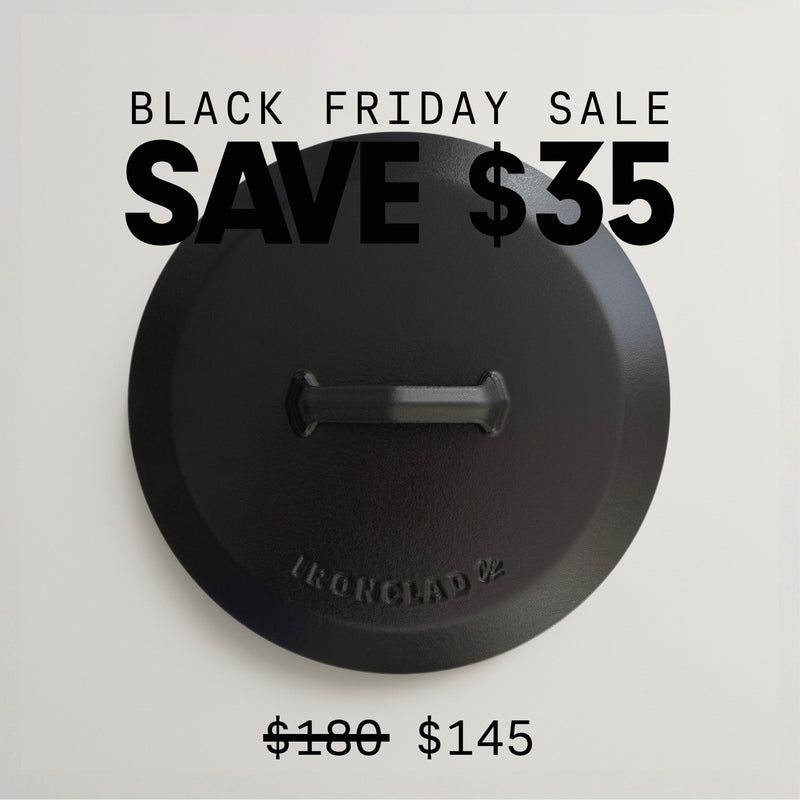 28cm Antique Black Satin Enamel Legacy Lid