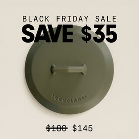 28cm Olive Leaf Satin Enamel Legacy Lid