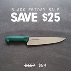 The Chef's Ghost Knife. Salvaged Ghost Net 22cm Chef's Knife