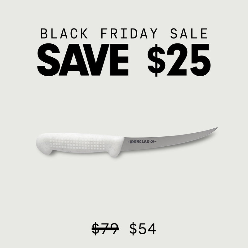 The Wool Boning Knife. Handcrafted 16cm Wool Fibre Boning Knife (LOW STOCK)