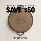 36cm Seasoned Cast Iron Grande Legacy Pan