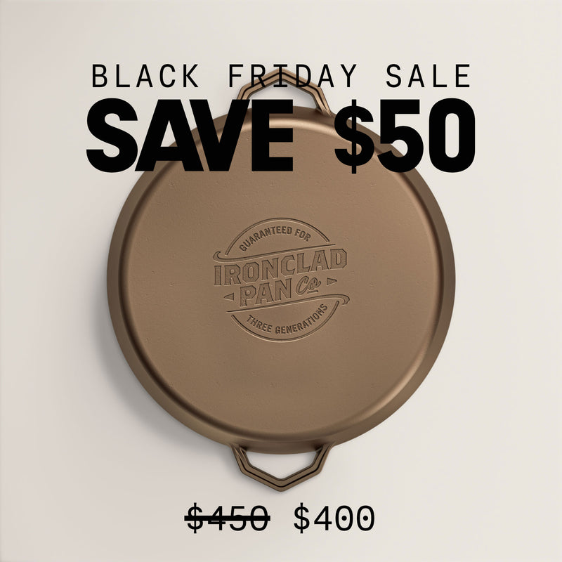 36cm Seasoned Cast Iron Grande Legacy Pan