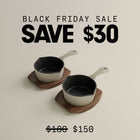 10cm Salt Stone Satin Enamel Junior Twin Set