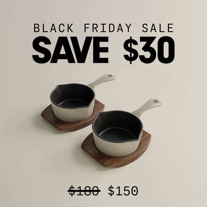 10cm Salt Stone Satin Enamel Junior Twin Set