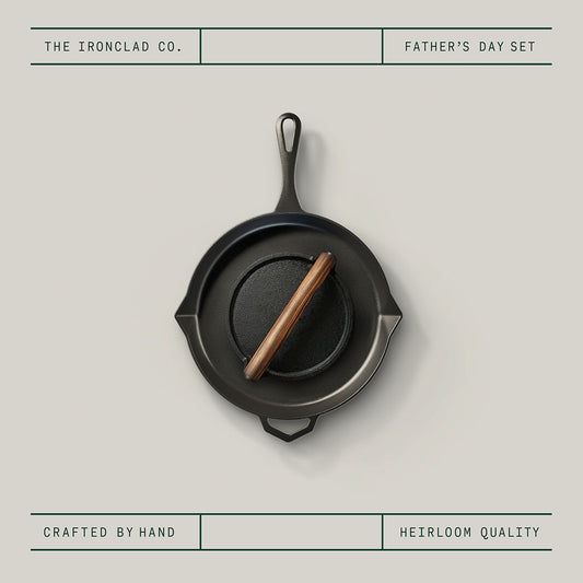 Father’s Day Burger Set by Ironclad Co. Handcrafted Legacy Pan & Burger Press