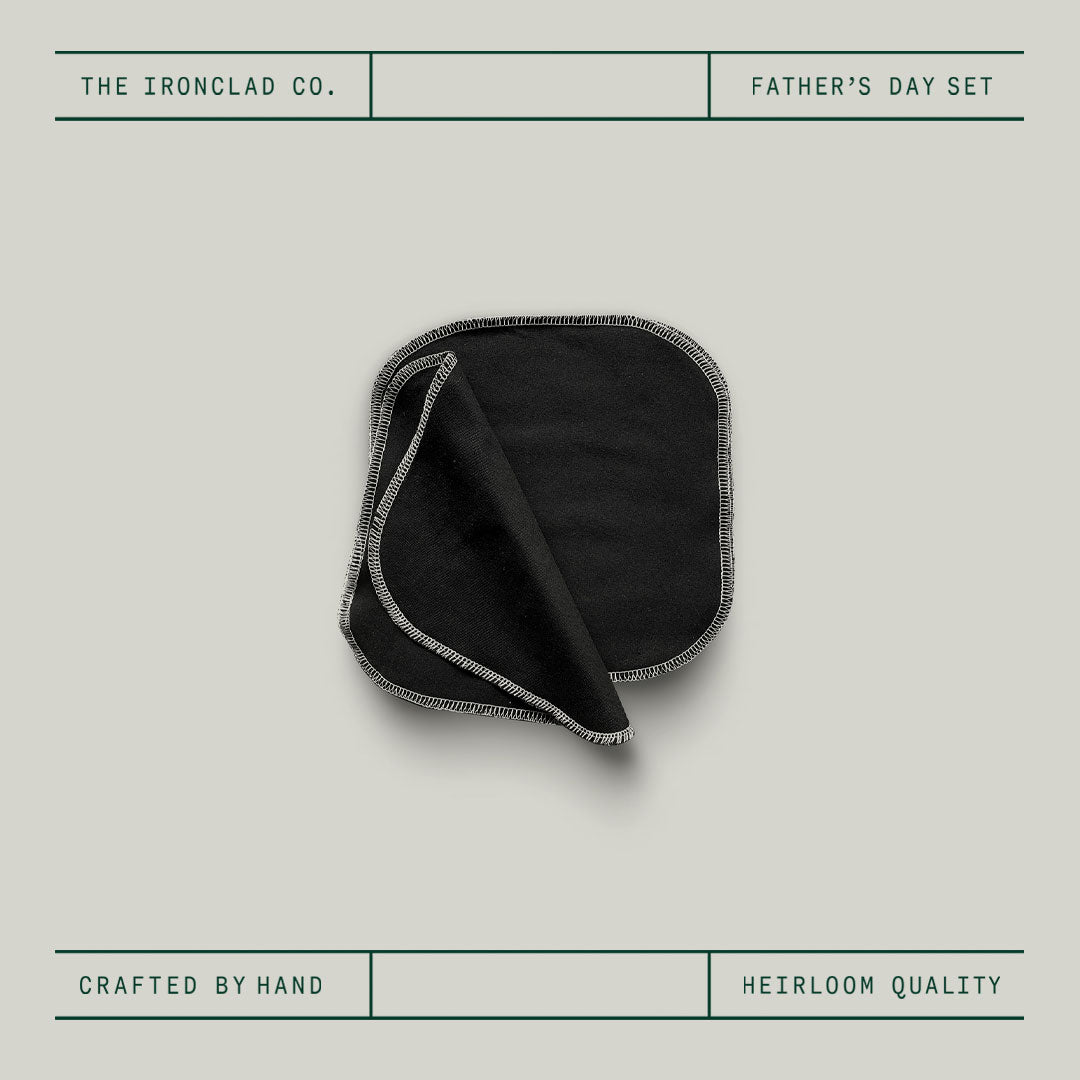 Father's Day Burger Press with Eco-Friendly Cast Iron Care Kit Set