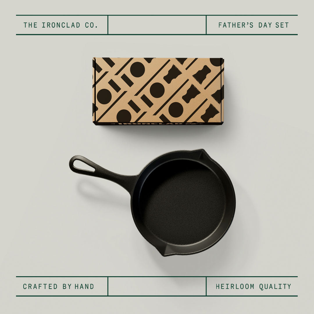 Father's Day 20cm Lil Legacy with Eco-Friendly Cast Iron Care Kit Set
