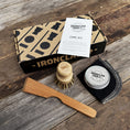 Load image into Gallery viewer, The Cast Iron Care Kit by Ironclad Co. Handcrafted Spatula, Balm, Brush, Cloth
