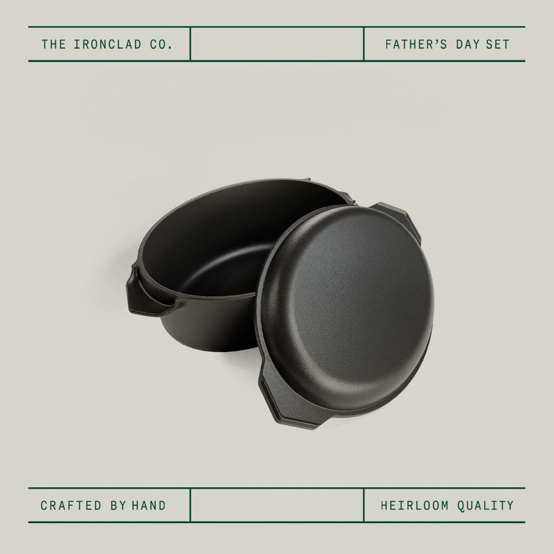 Father’s Day Camp Set by Ironclad Co. Handcrafted Dutch Oven & Ghost Knife