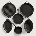 Load image into Gallery viewer, The Entertainer's Bundle by Ironclad Co. 36cm/36cm/28cm/20cm/4.5L Cast Iron Pans
