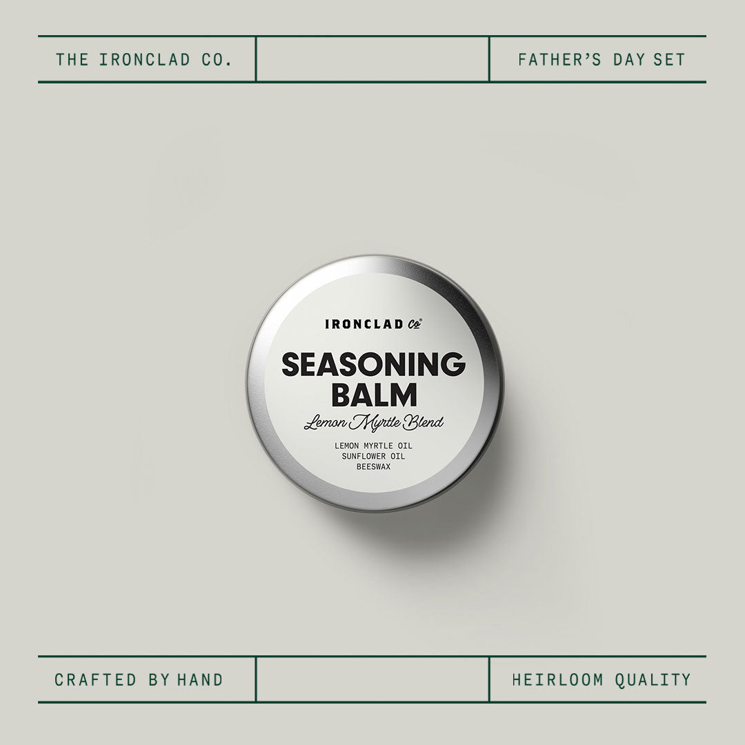 Father's Day Grande Grill with Seasoning Balm & Bamboo Pot Scrubbers