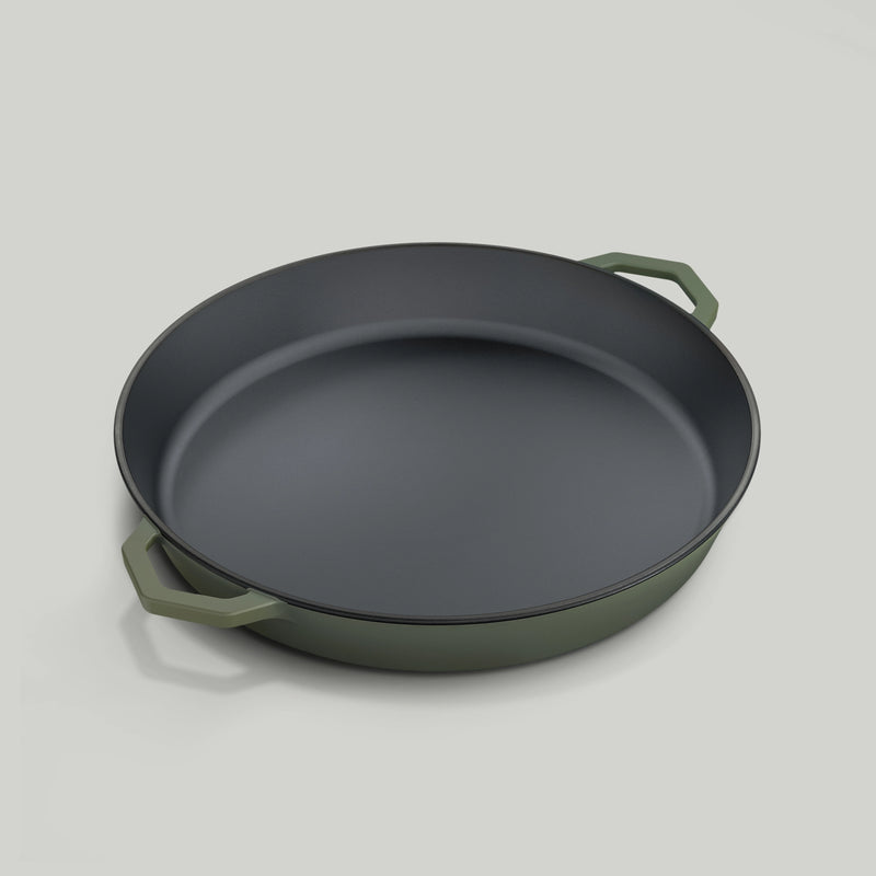 36cm Olive Leaf Satin Enamel Grande Legacy Pan