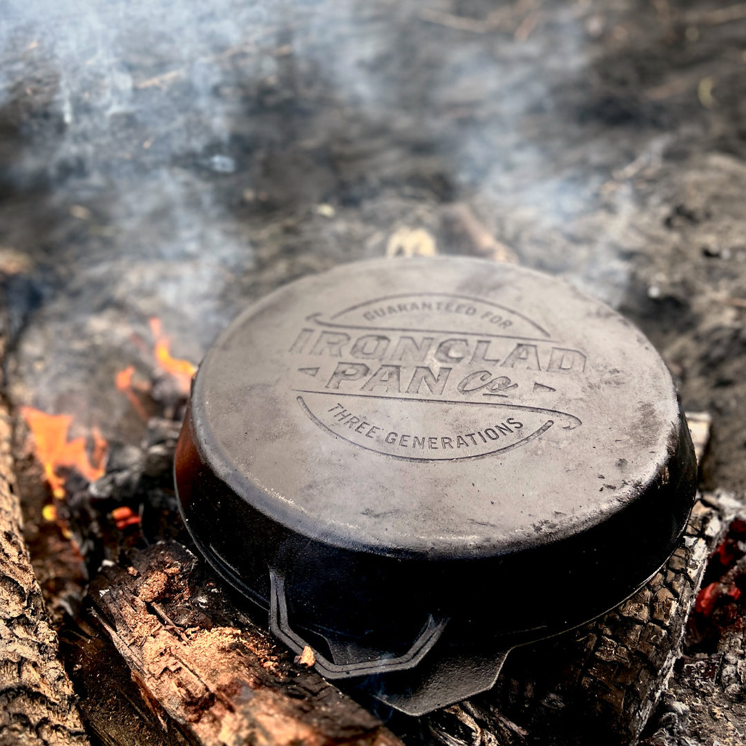 Ironclad Grande Set: 36cm Cast Iron Skillet and Grill