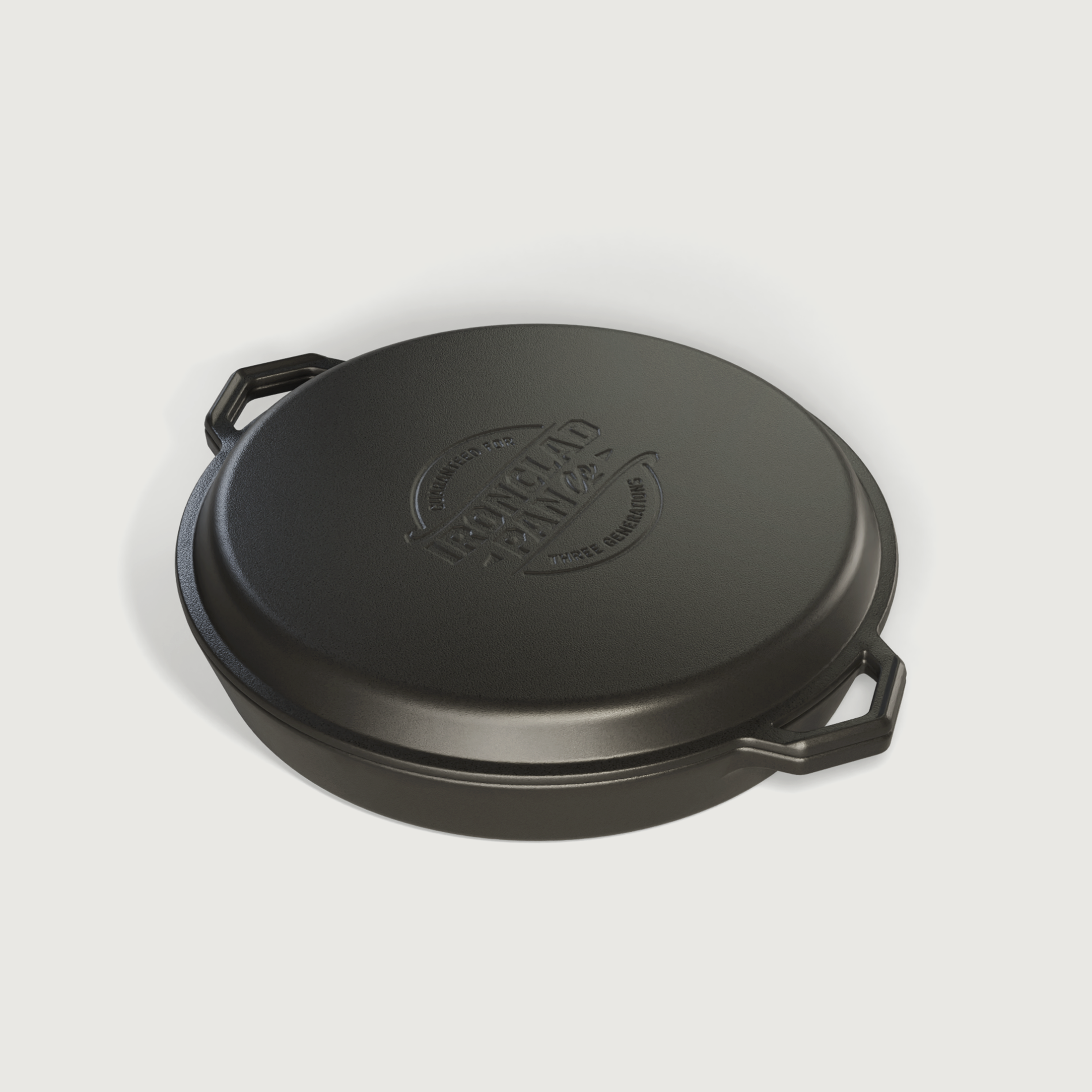 Ironclad Grande Set: 36cm Cast Iron Skillet and Grill