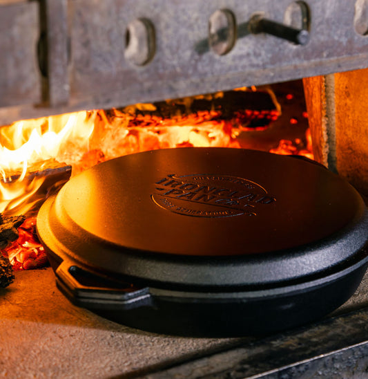 Ironclad Grande Set: 36cm Cast Iron Skillet and Grill