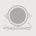 The Grande Grill by Ironclad Co. Handcrafted 36cm Cast Iron Grill