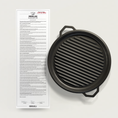 Load image into Gallery viewer, The Grande Grill by Ironclad Co. Handcrafted 36cm Cast Iron Grill
